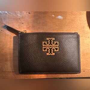 Tory Burch Black Leather Card Case